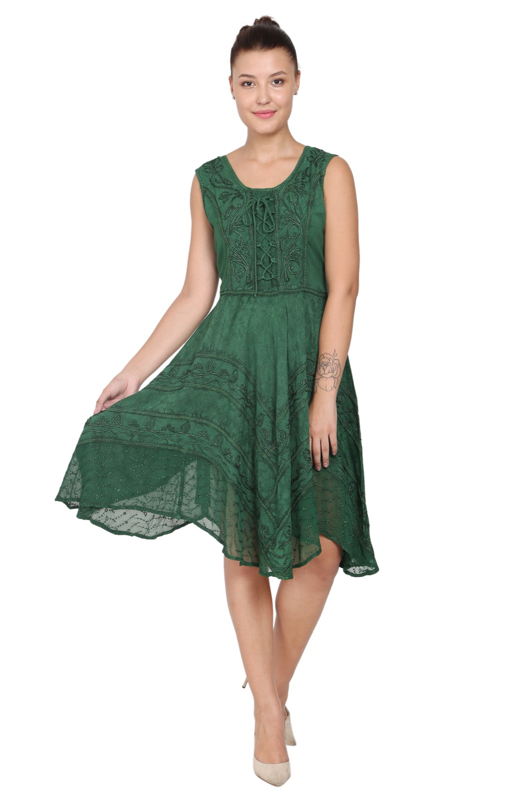 Acid wash dress