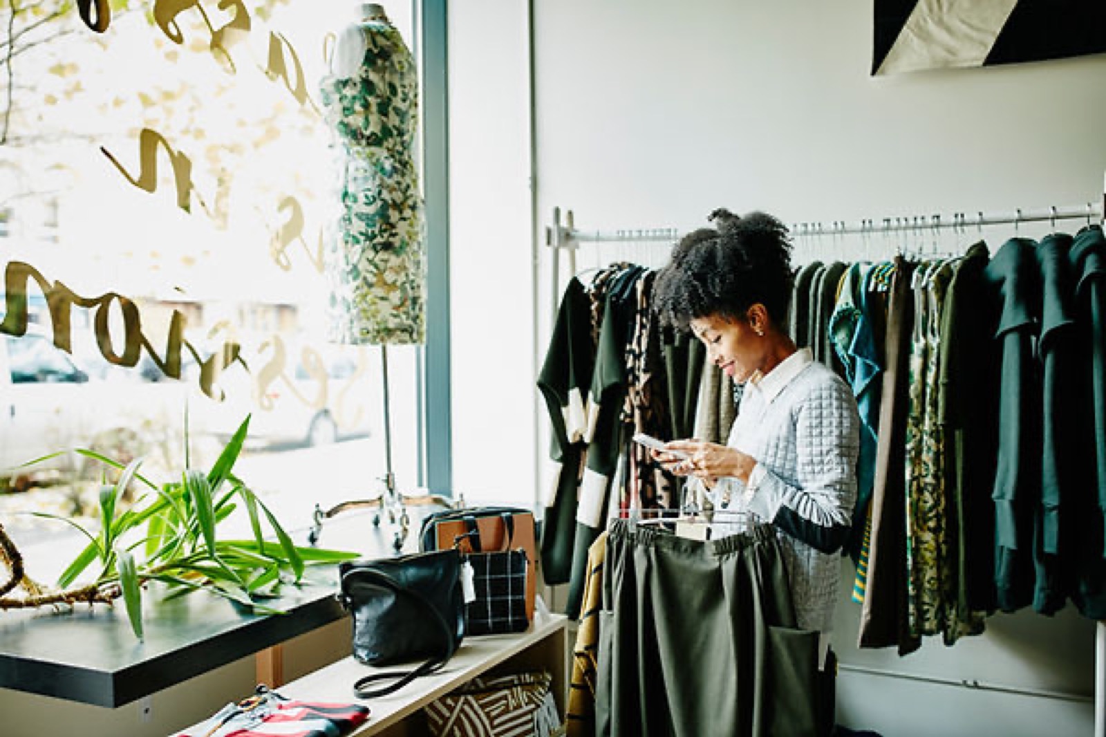 Woman shopping